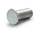Smooth self clinching pins for sheet metal assembly